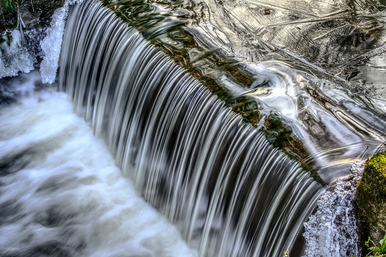 waterfall ice frozen free photo