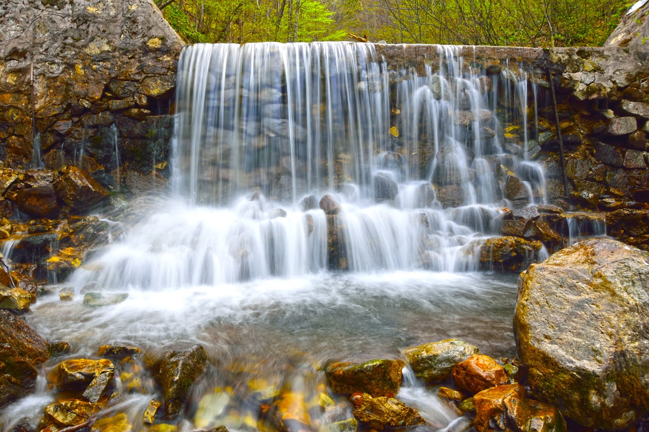 waterfall water stream free photo