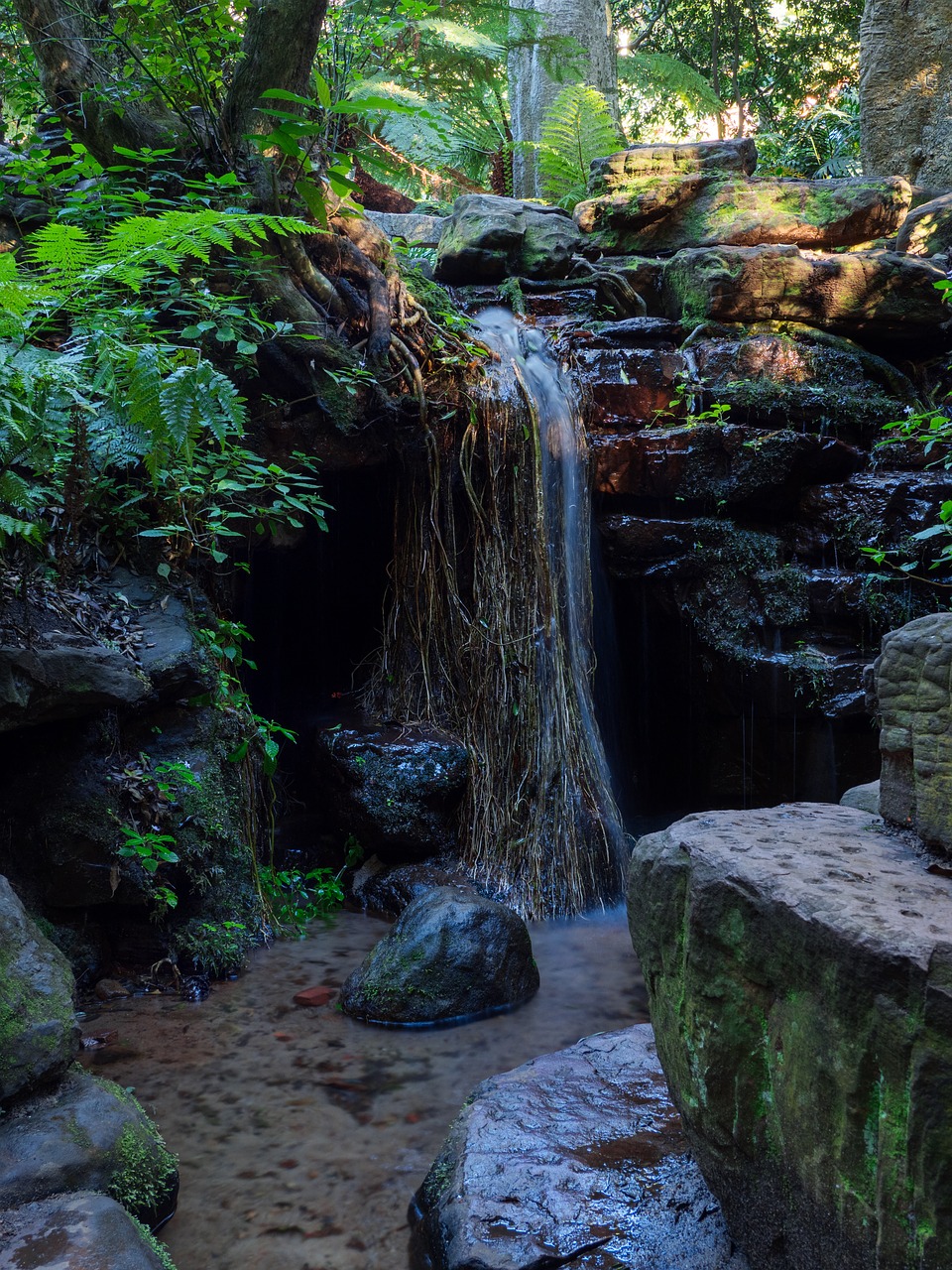 waterfall  water  stream free photo