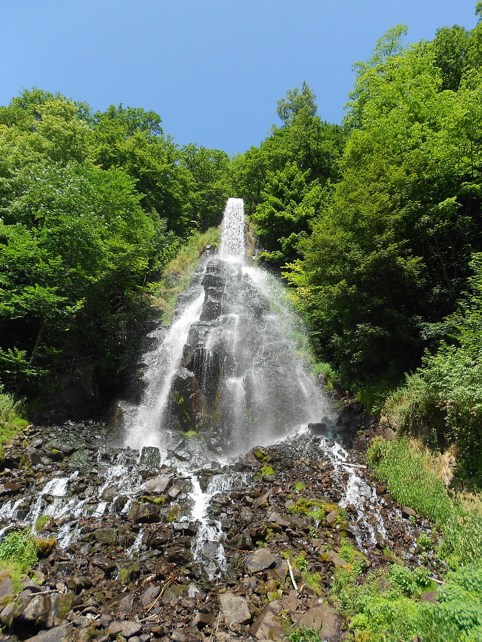 waterfall  summer  holiday free photo