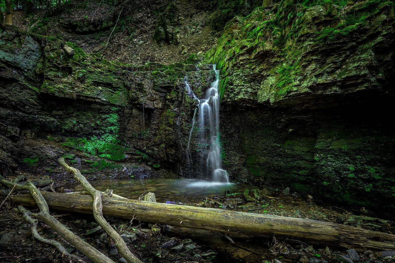 waterfall  water  long exposure free photo