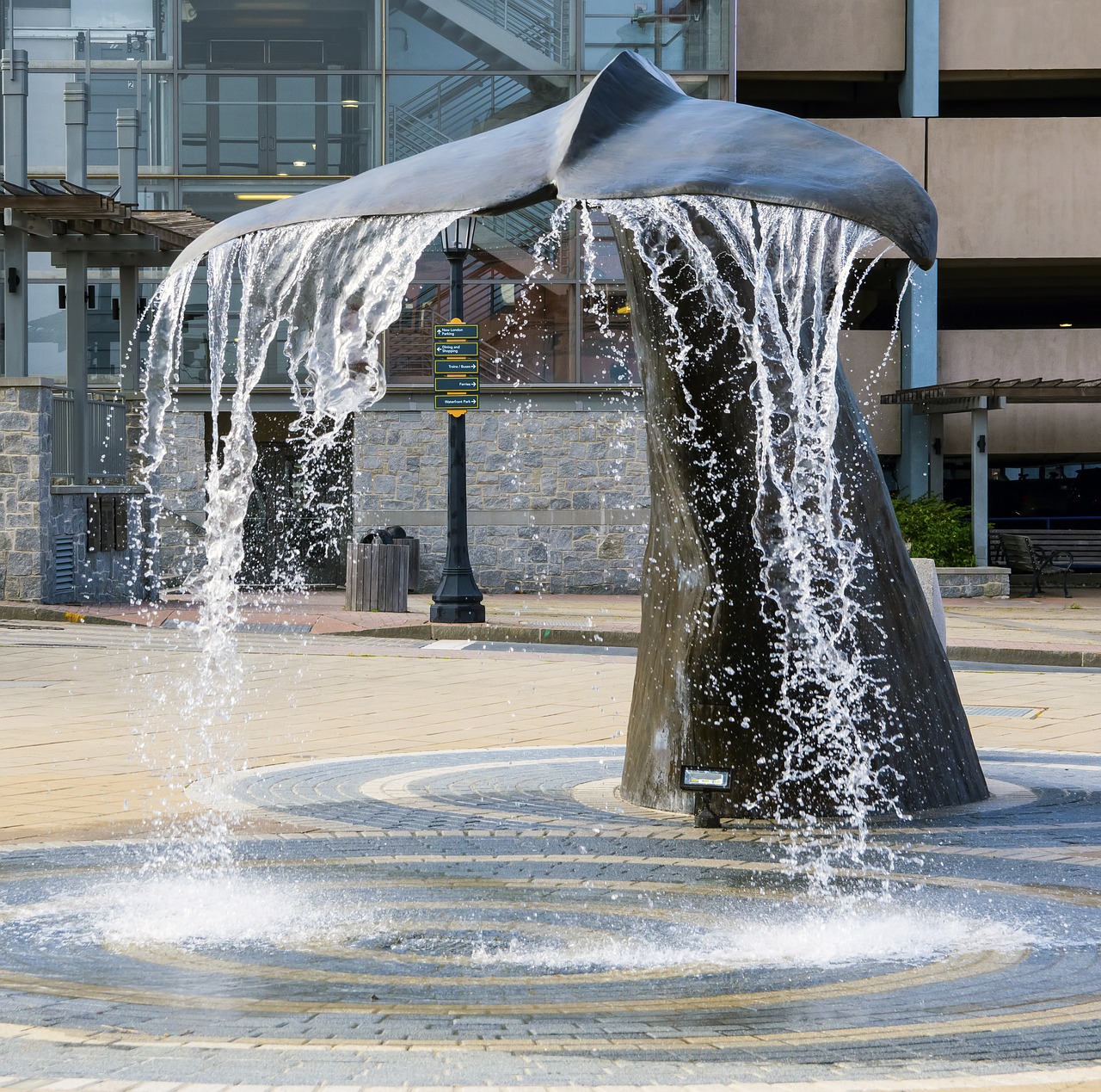 waterfall  landmark  statue free photo