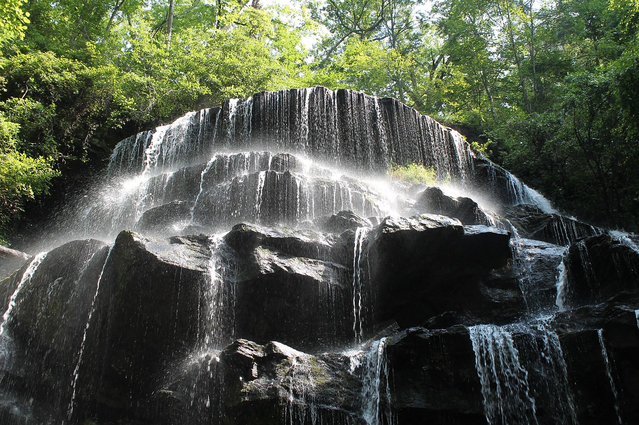 waterfall  water  nature free photo