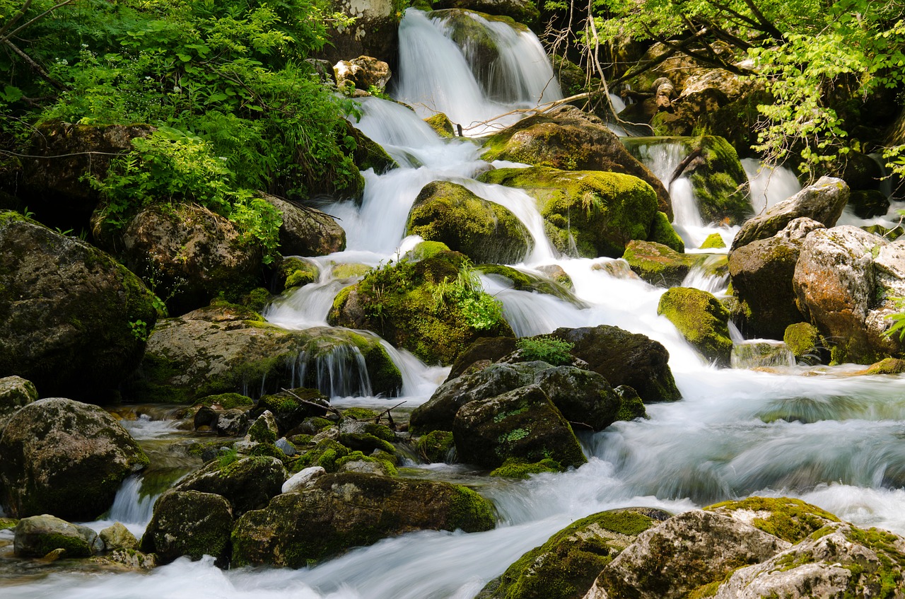 waterfall  water  landscape free photo