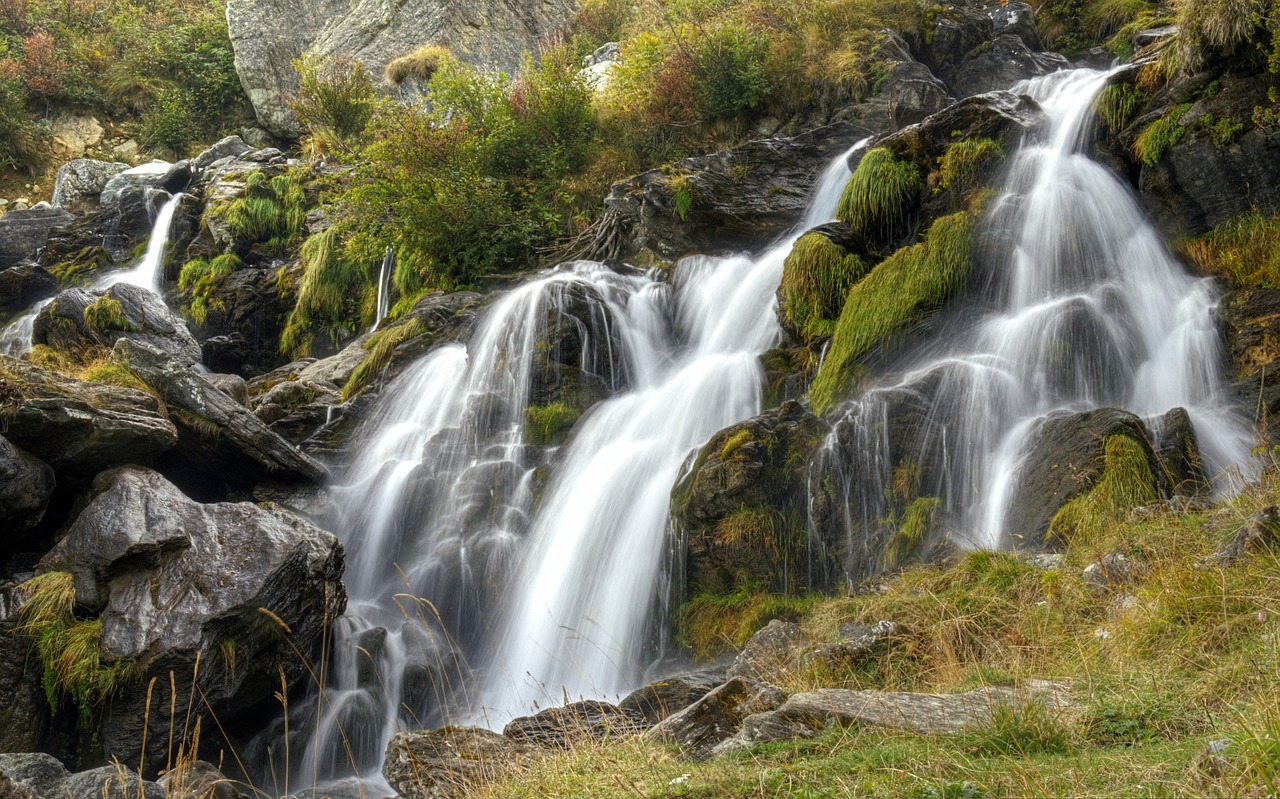 waterfall  water  landscape free photo