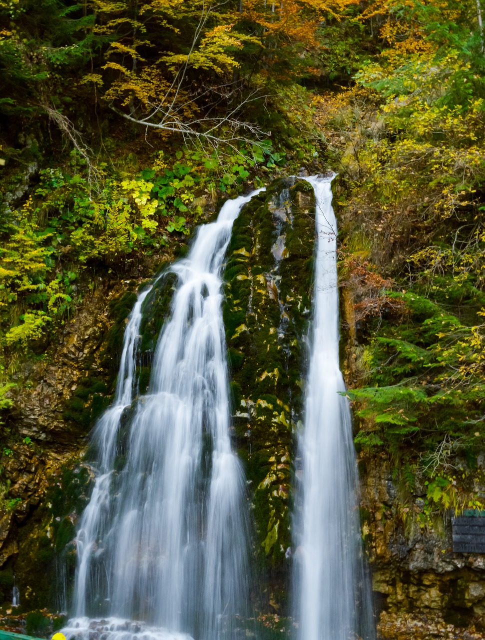 waterfall  landscape  autumn free photo