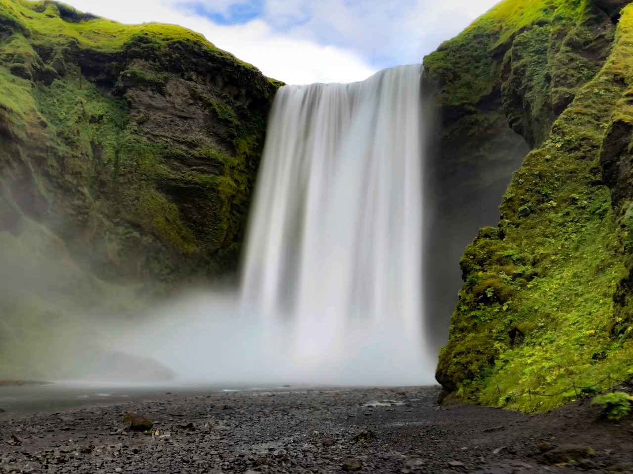 waterfall  iceland  water free photo