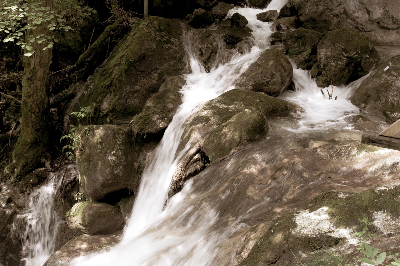 waterfall  landscape  river free photo