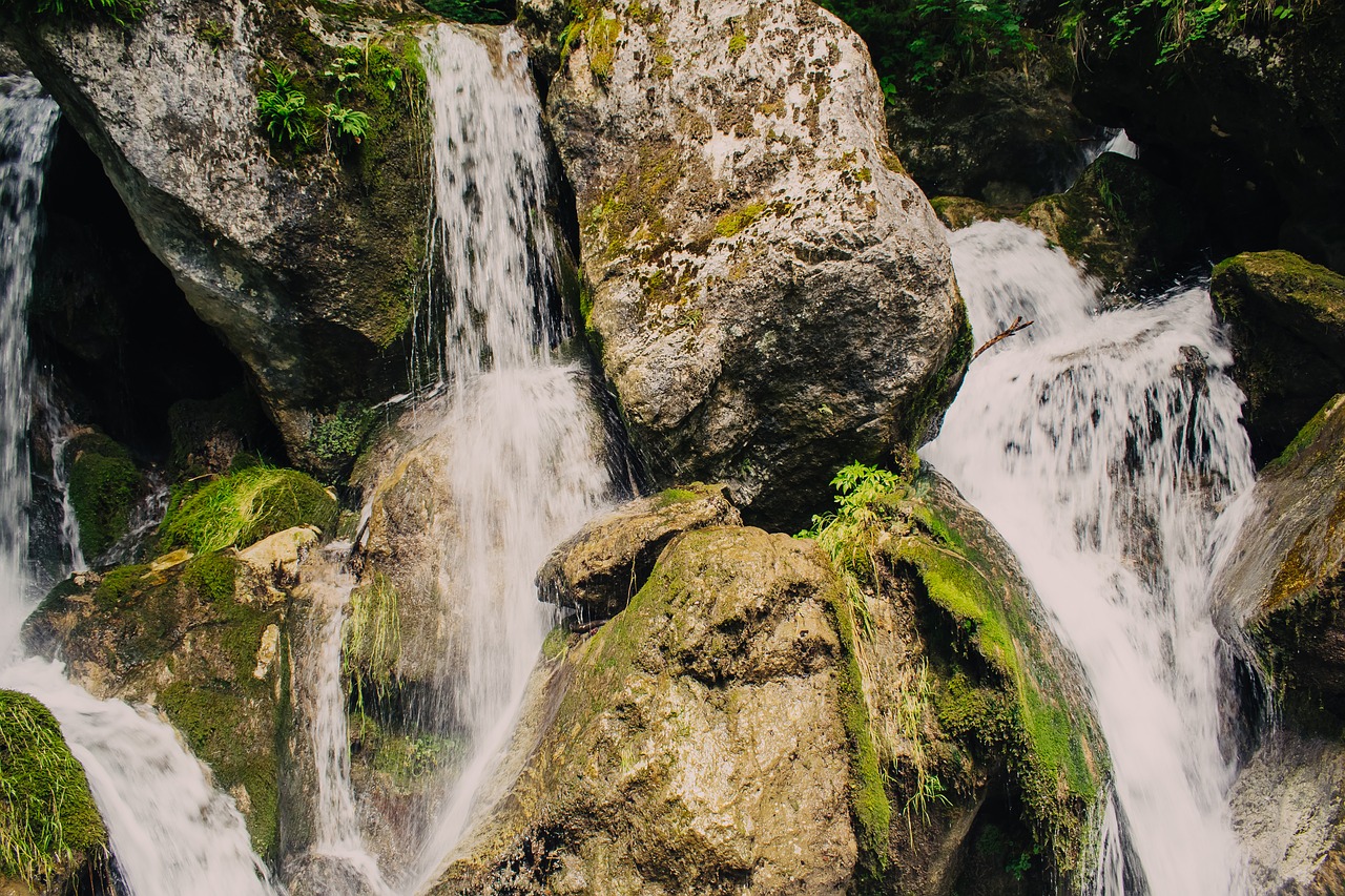 waterfall  landscape  river free photo