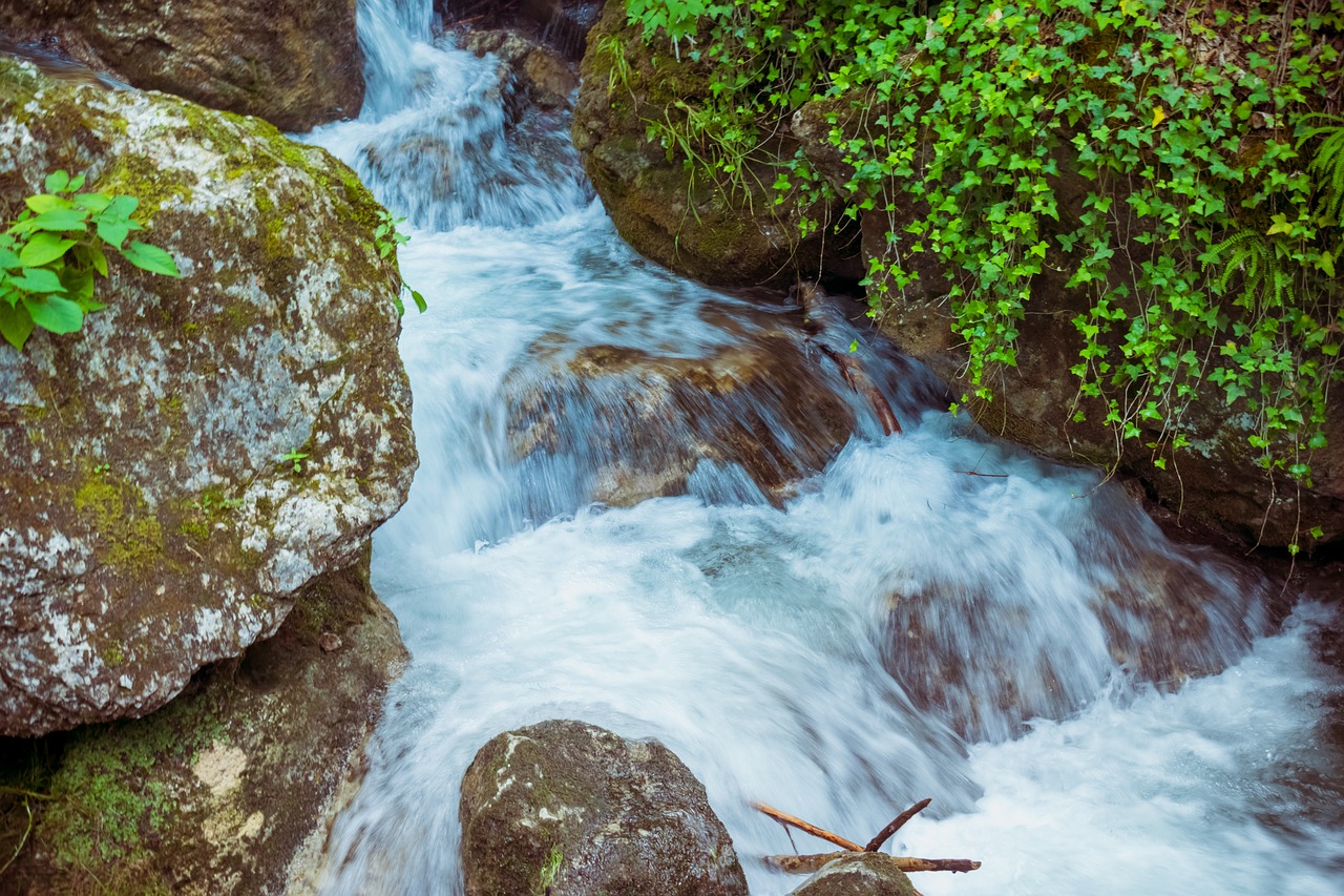 waterfall  landscape  river free photo