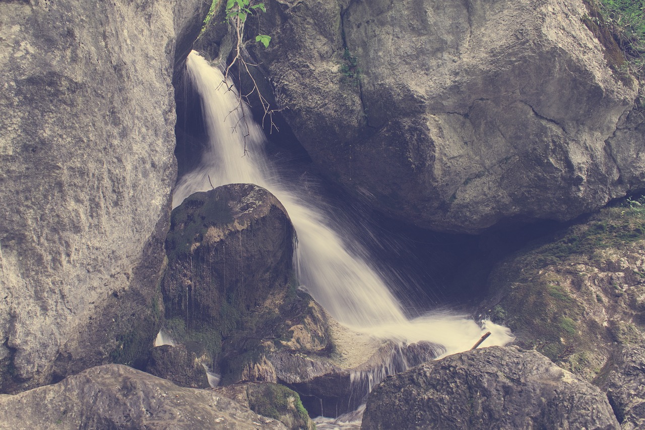 waterfall  landscape  river free photo