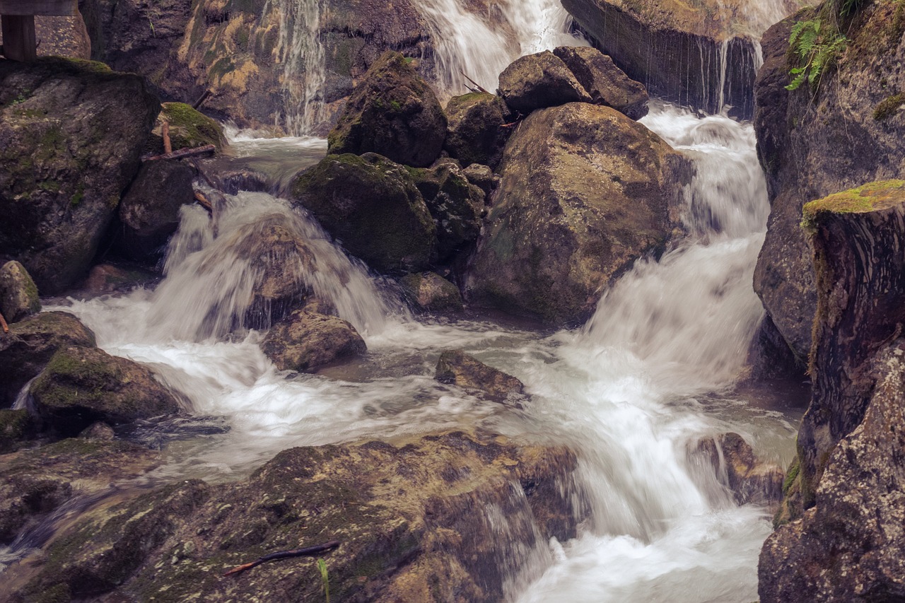 waterfall  landscape  river free photo