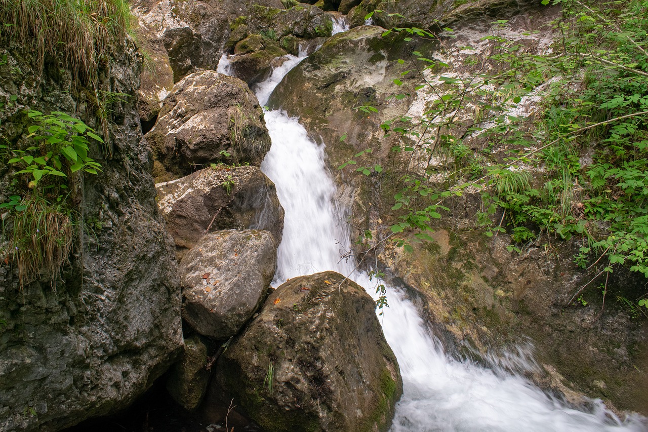 waterfall  landscape  river free photo