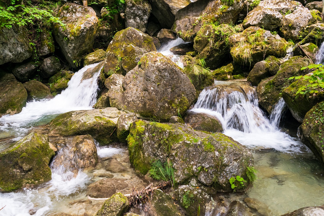 waterfall  landscape  river free photo