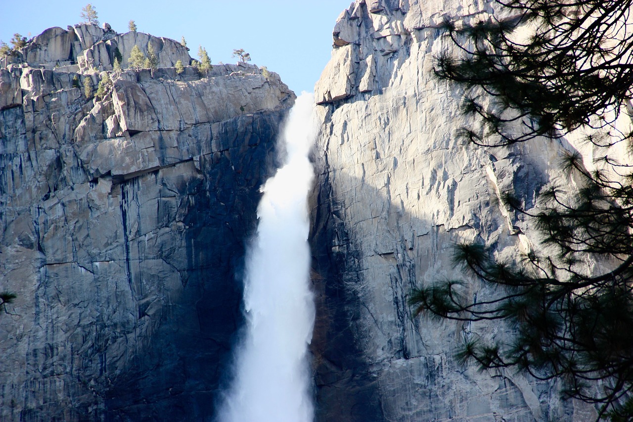 waterfall  mountain  water free photo