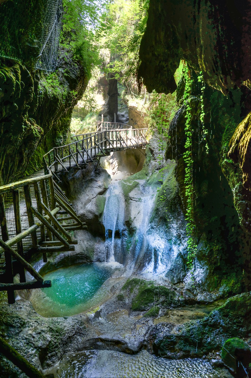 waterfall  paradise  italy free photo