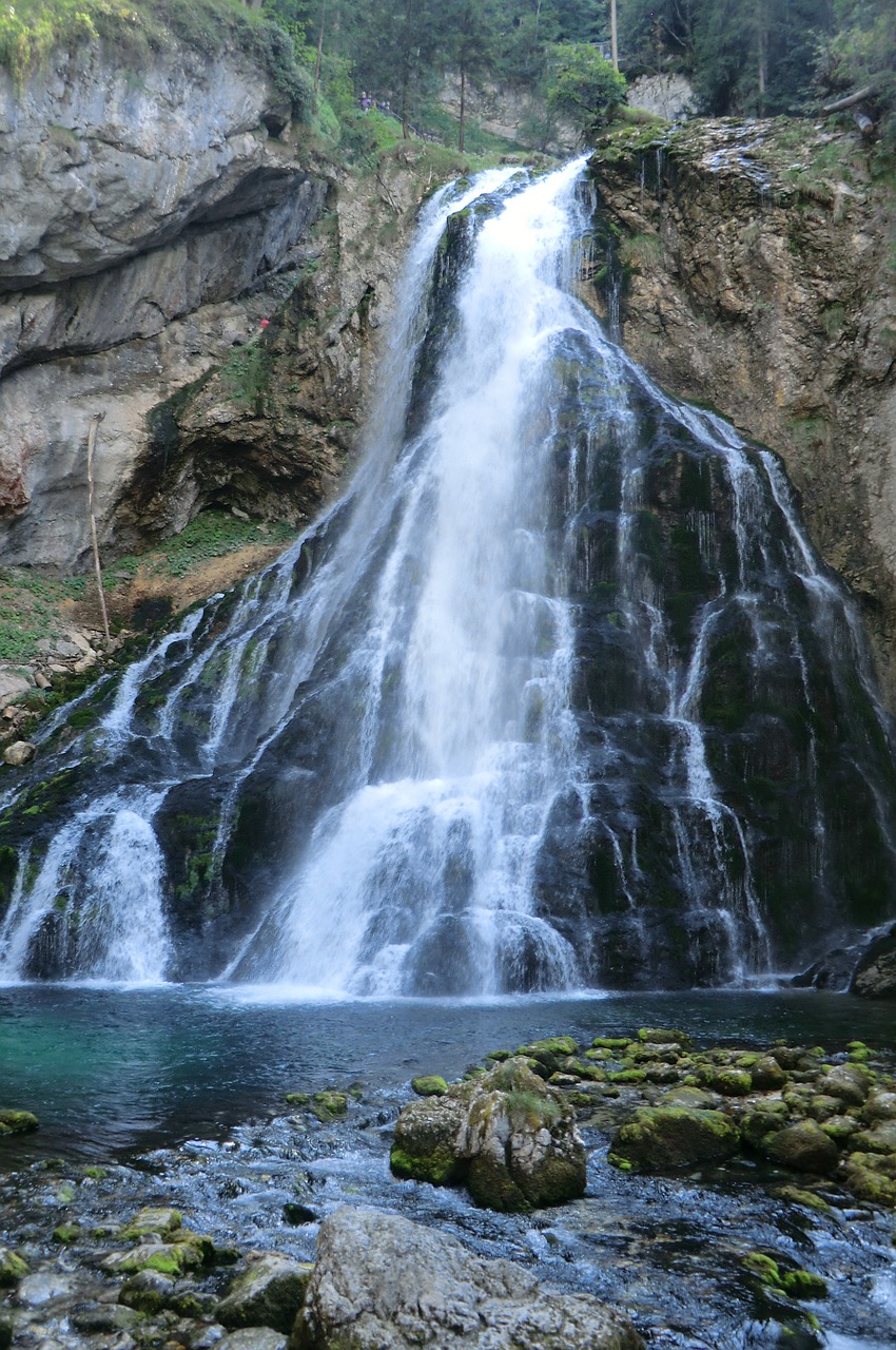 waterfall  golling  austria free photo