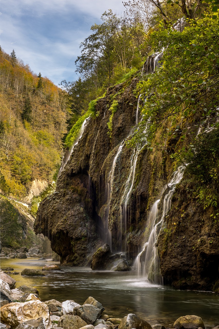waterfall  kuzualan falls  long exposure free photo