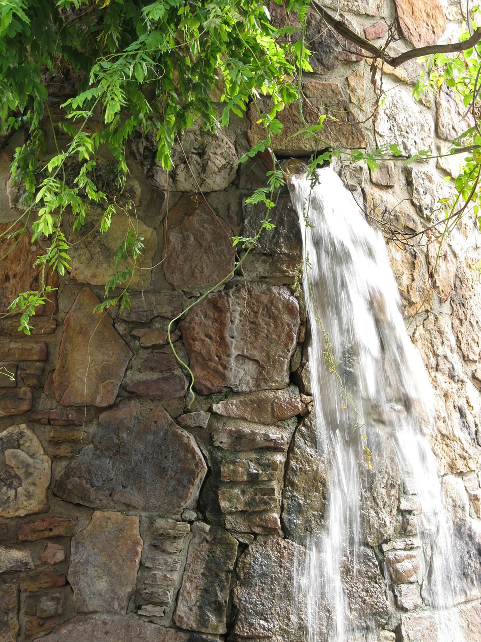 waterfall fountain architecture free photo