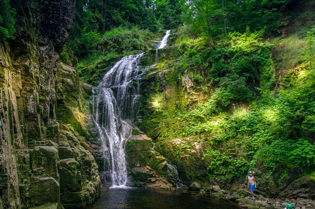 waterfall  szklarka poreba  water free photo