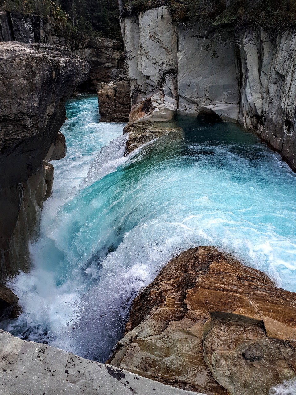 waterfall  canyon  nature free photo