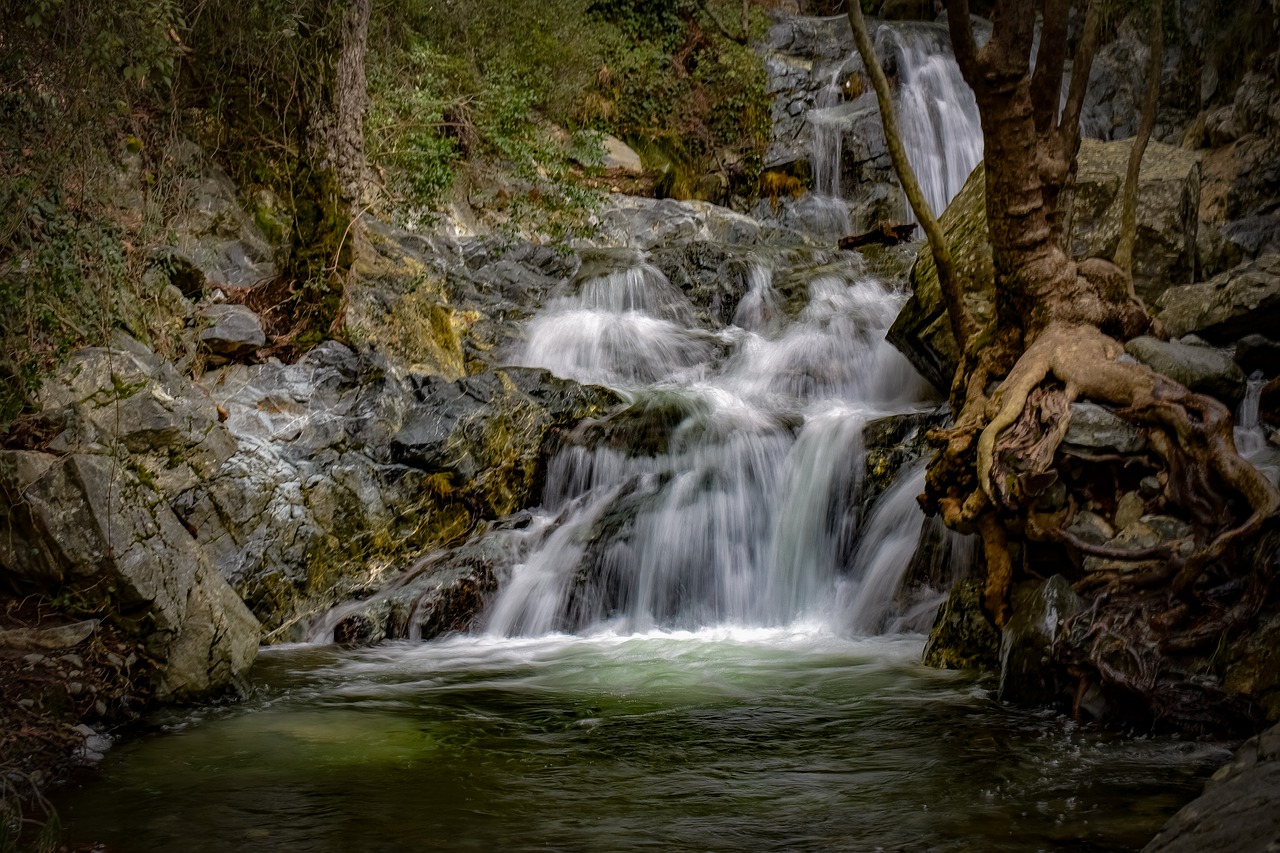 waterfall  water  nature free photo