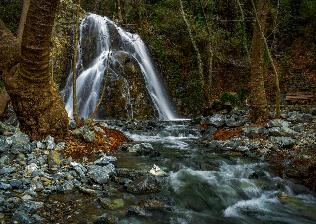 waterfall  water  nature free photo