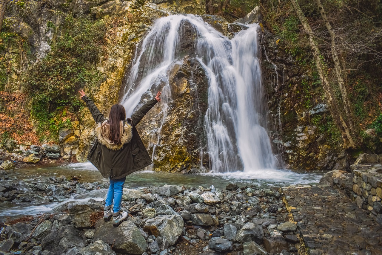 waterfall  water  nature free photo