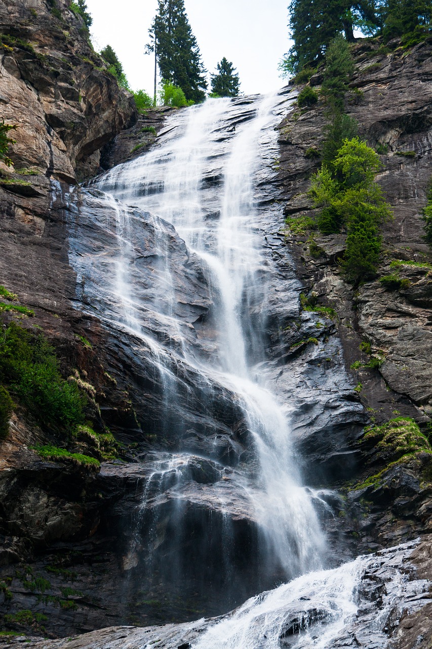 waterfall  water  nature free photo