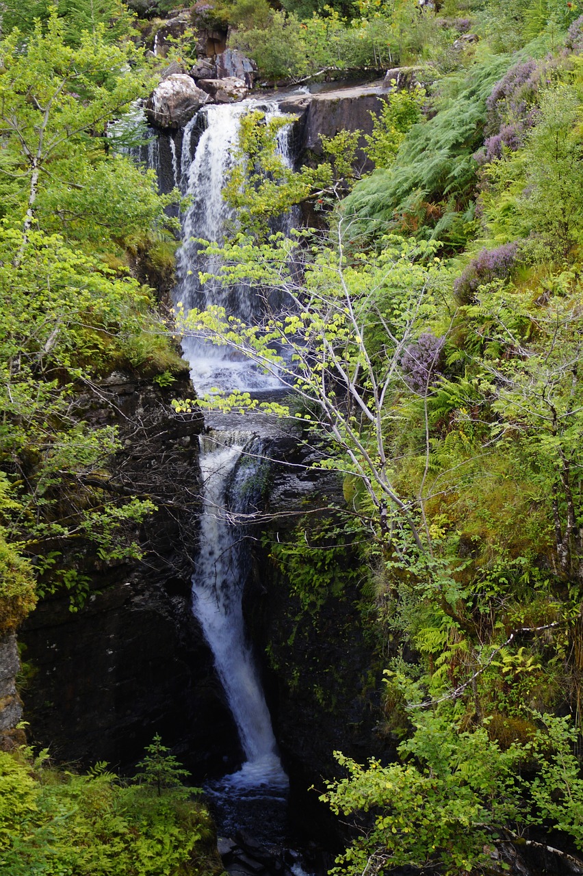 waterfall  scotland  isle of skye free photo