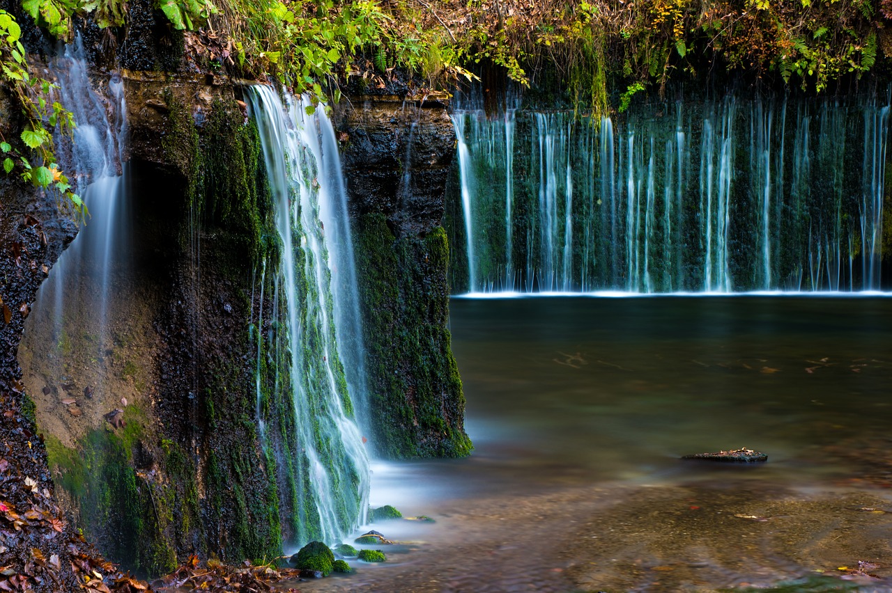 waterfall  fall  water free photo