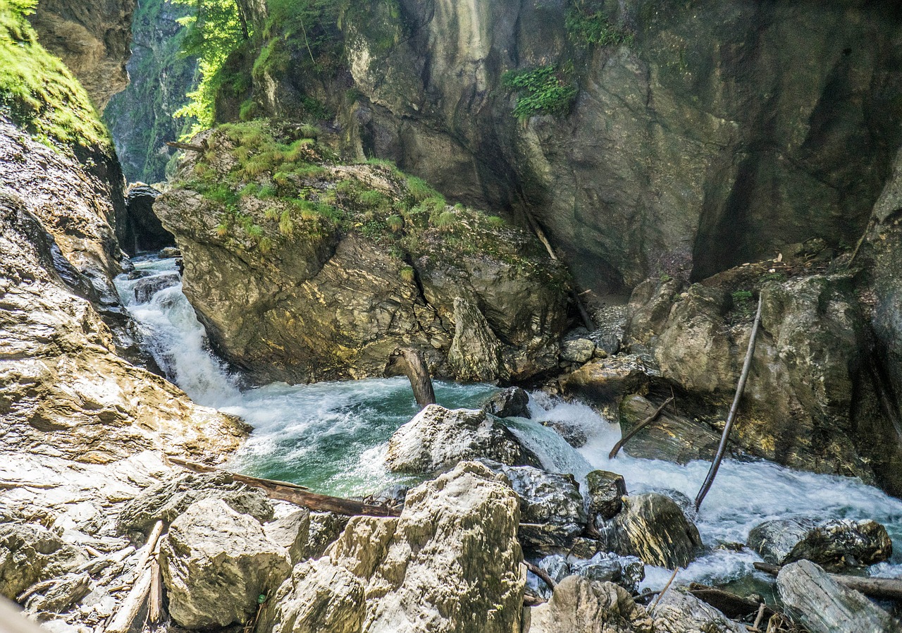 waterfall liechtensteinklamm gorge free photo