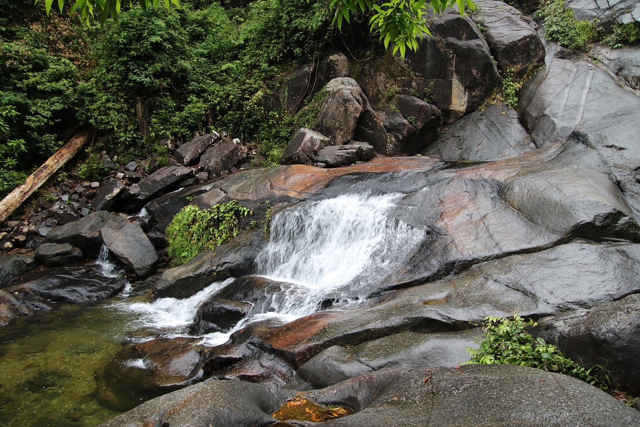 waterfall  asia  nature free photo