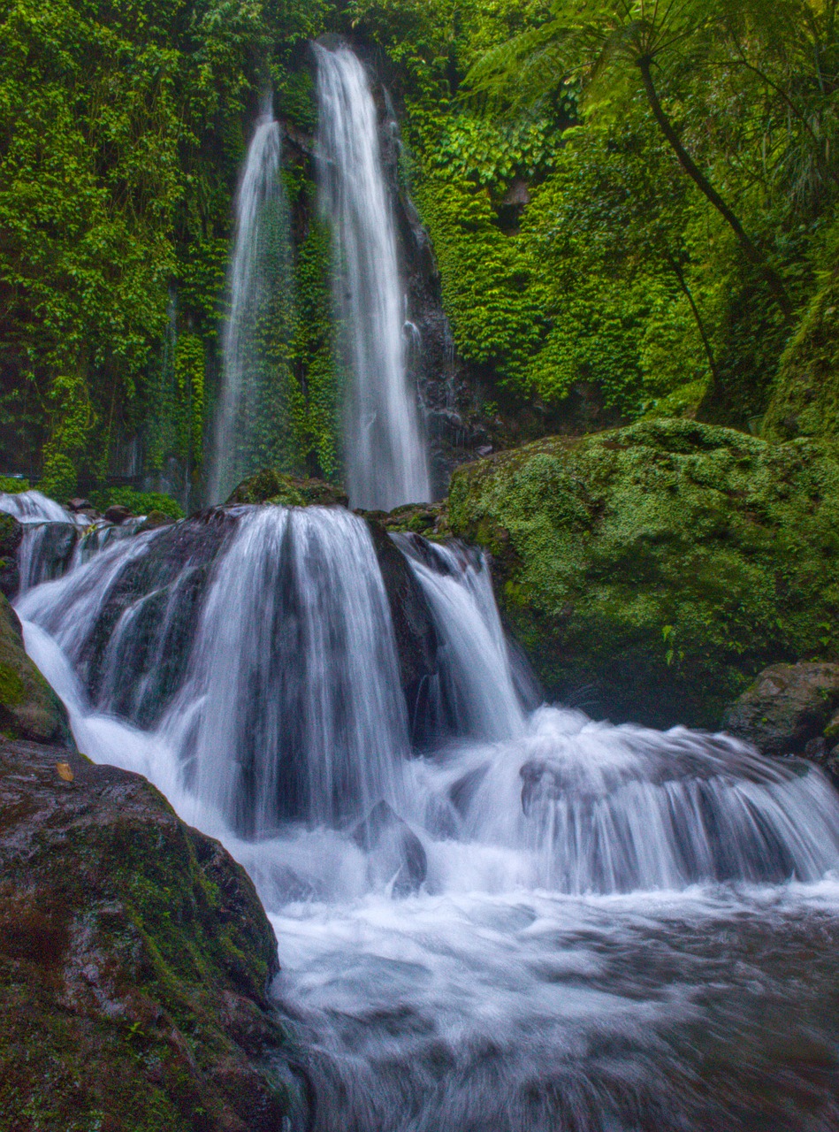 waterfall  nature  landscape free photo