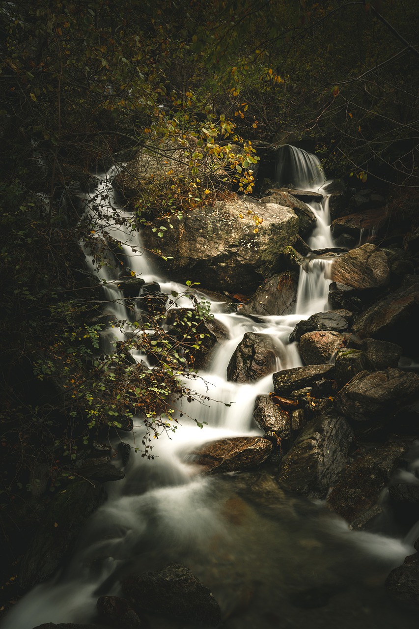 waterfall  italy  water free photo