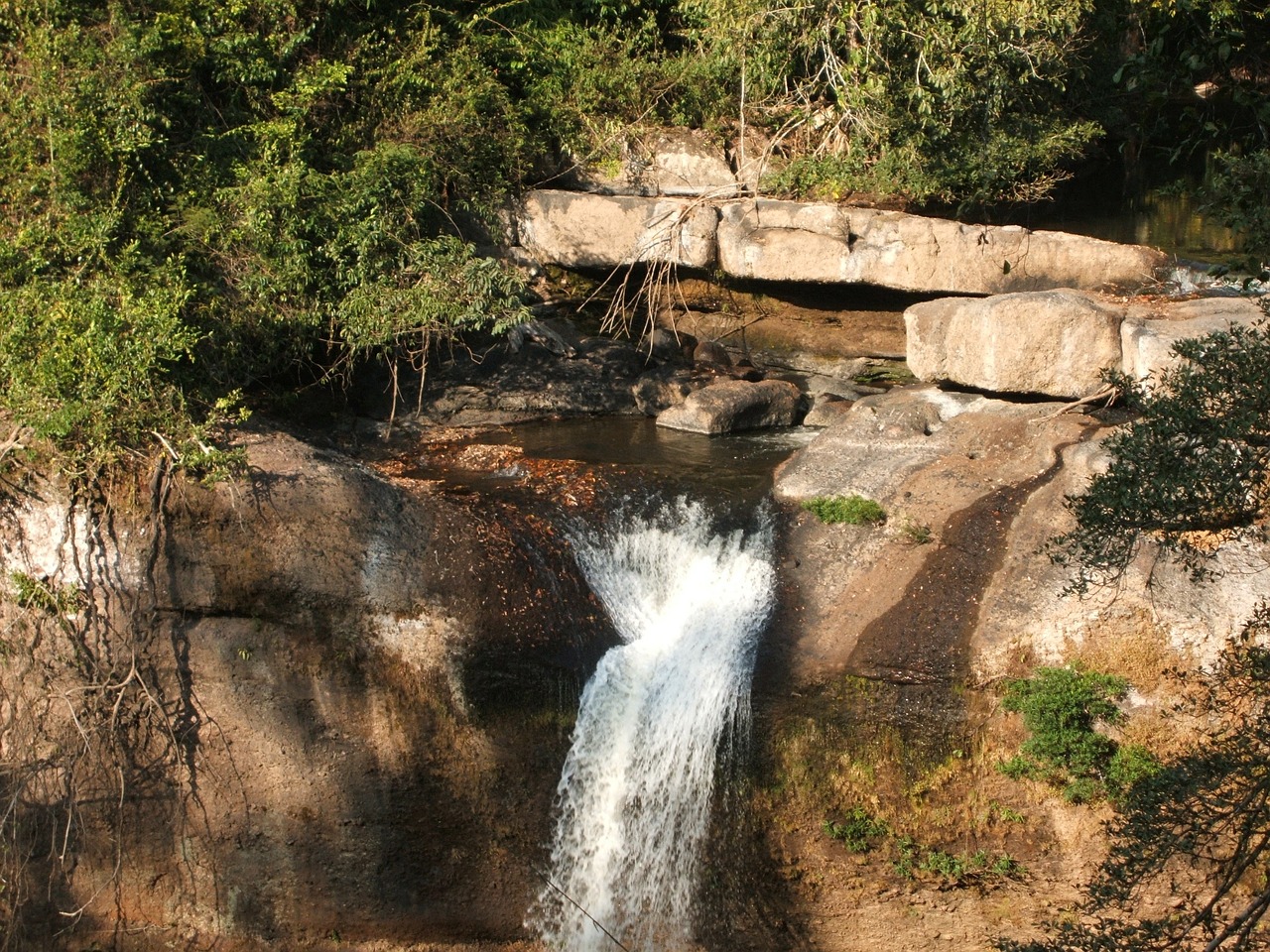 waterfall thailand jungle free photo