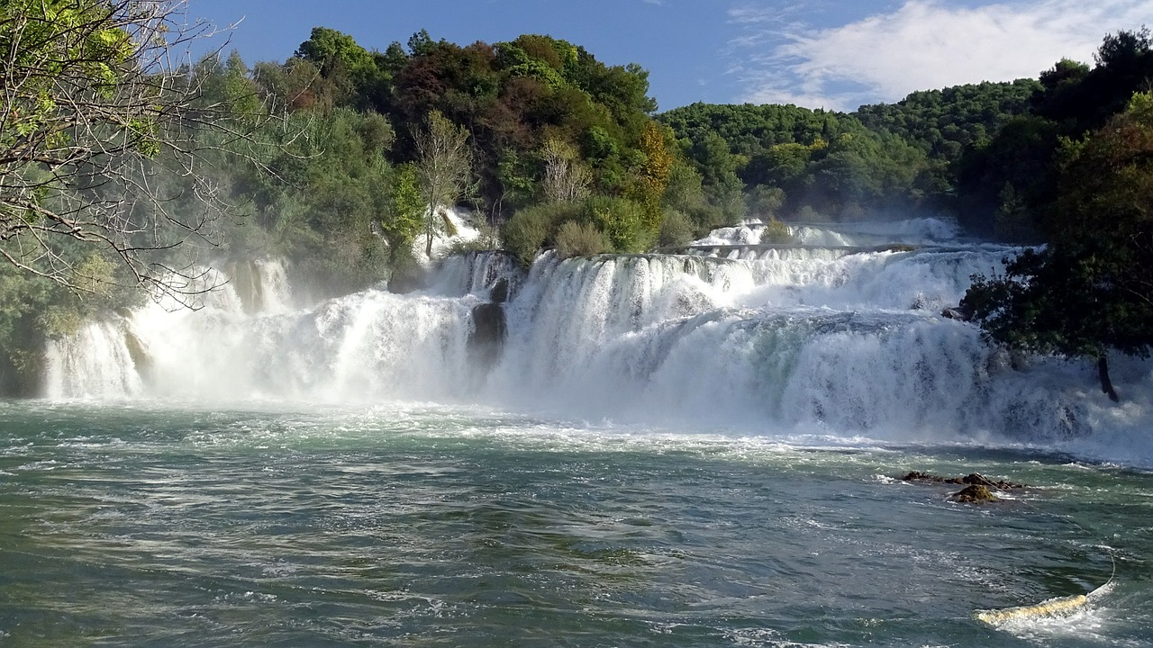 waterfall croatia national park free photo