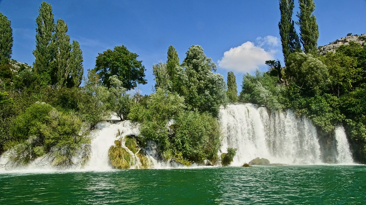 waterfall croatia national park free photo