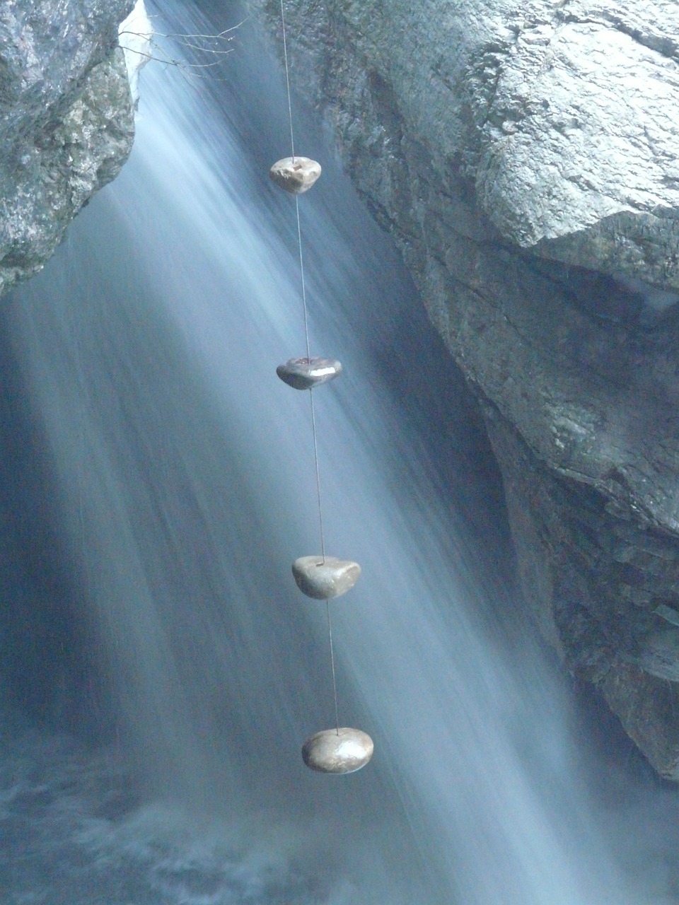 waterfall stones new age free photo