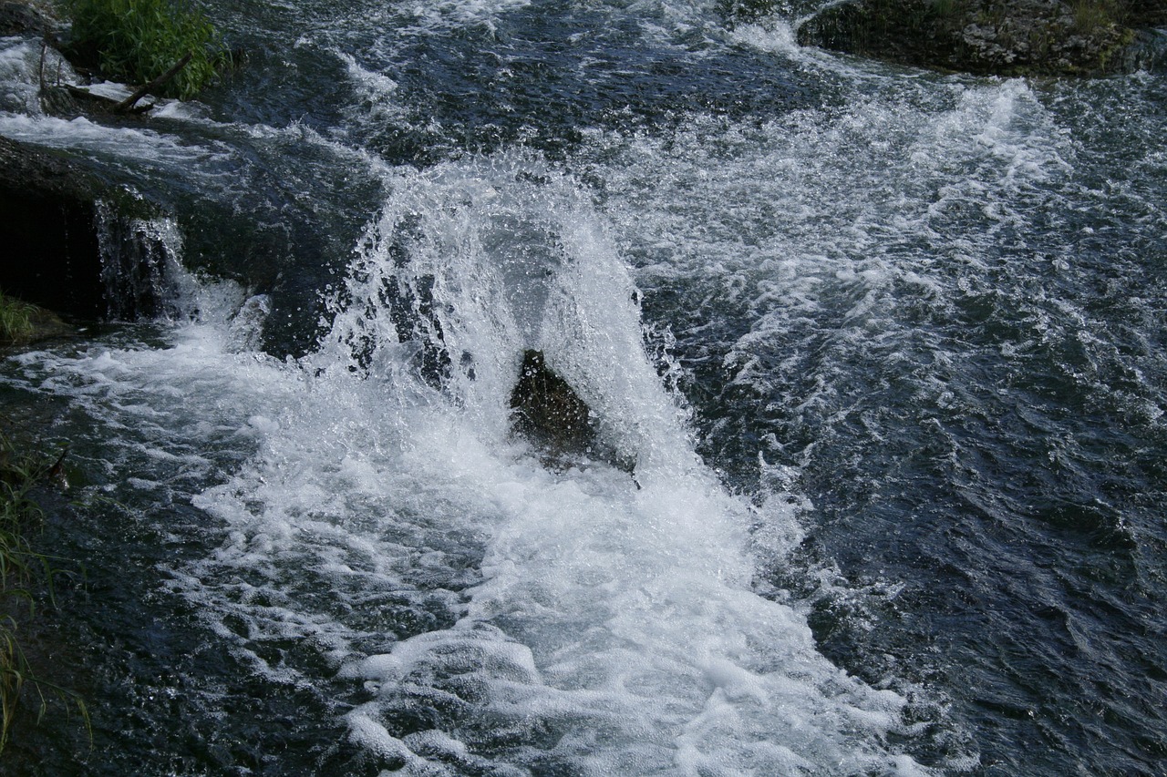 waterfall blue river free photo