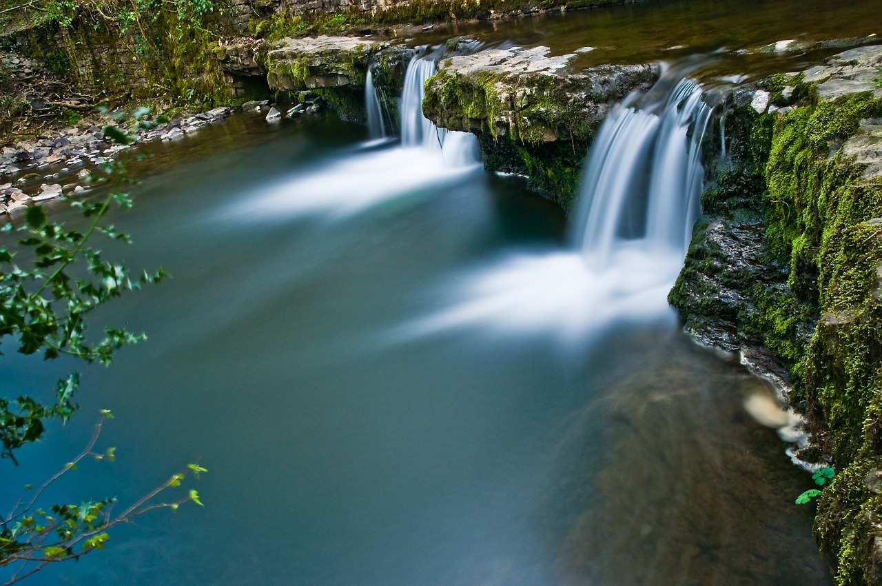 waterfall pool wales free photo