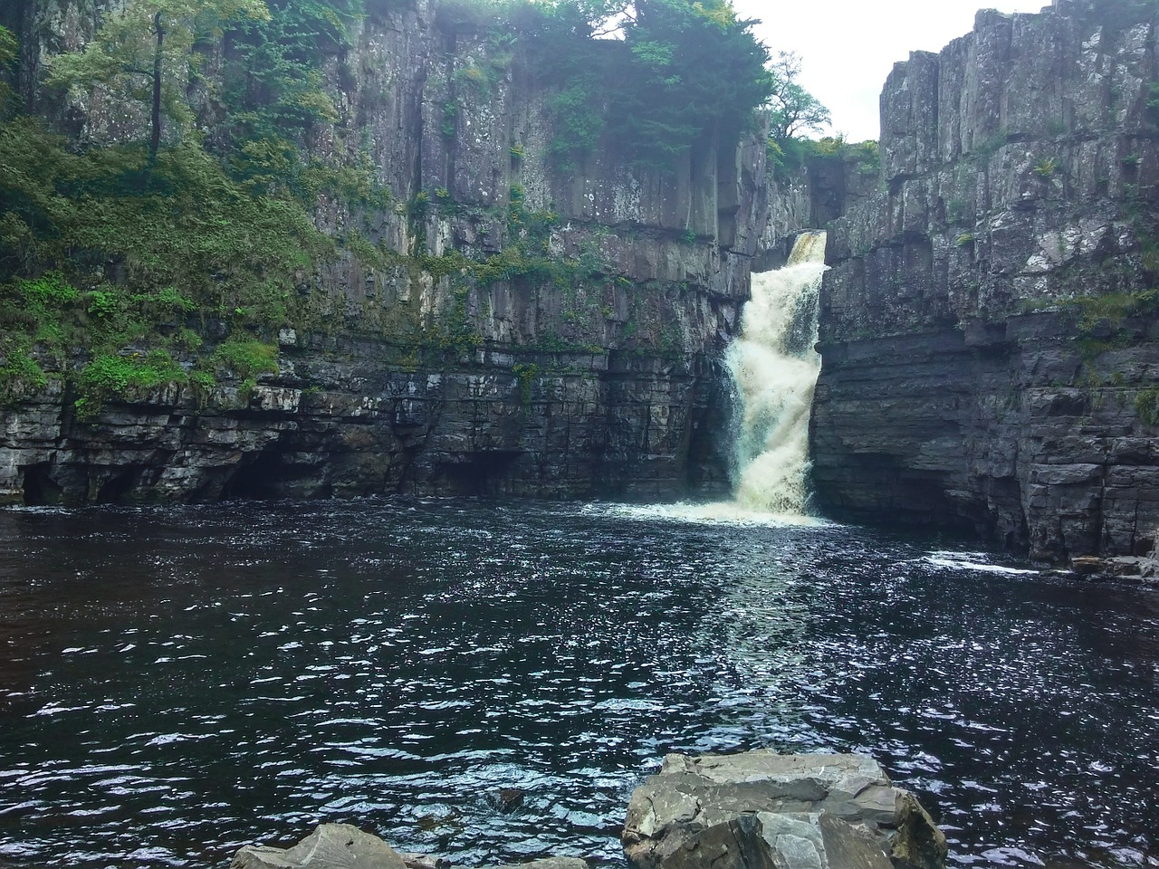 waterfall river nature free photo