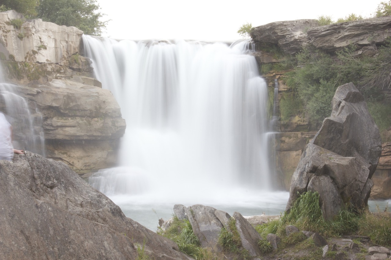 waterfall water park free photo