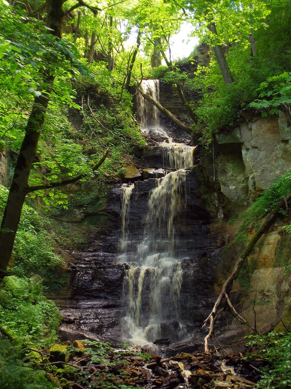 waterfall landscape scenic free photo