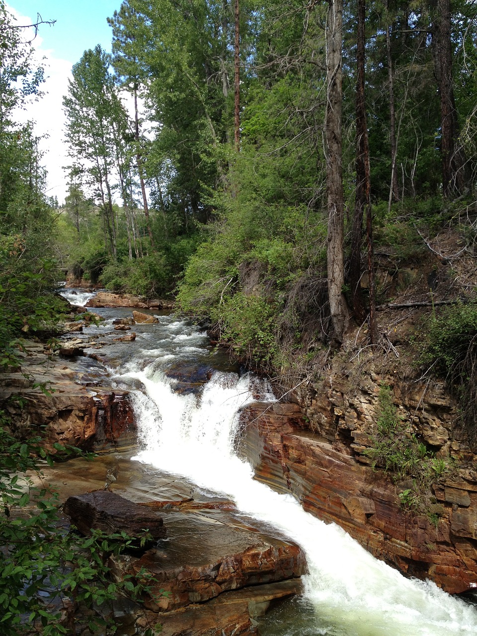 waterfall river nature free photo