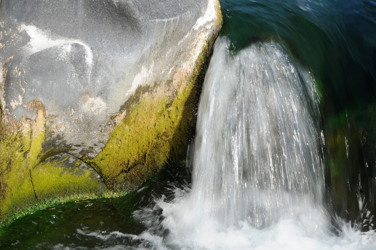 waterfall stone nature free photo