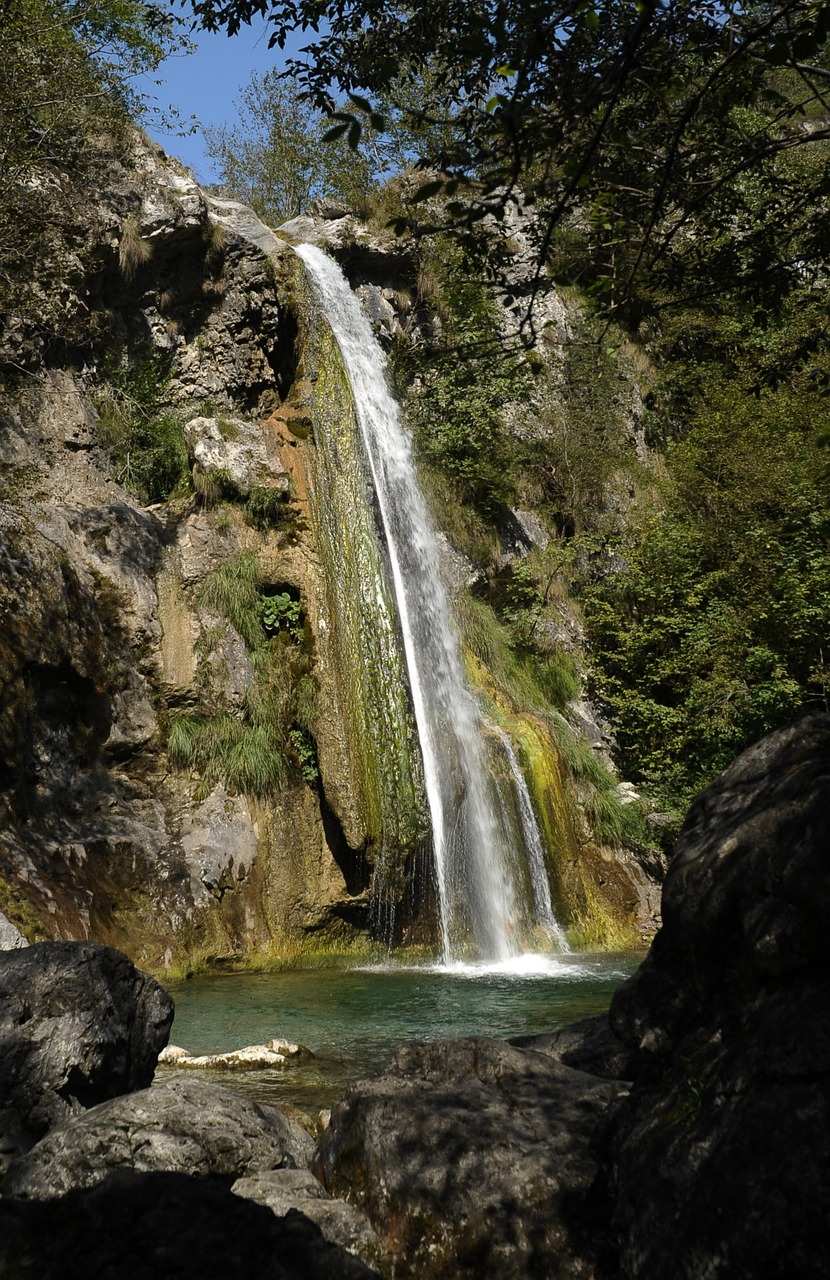 waterfall italy water free photo