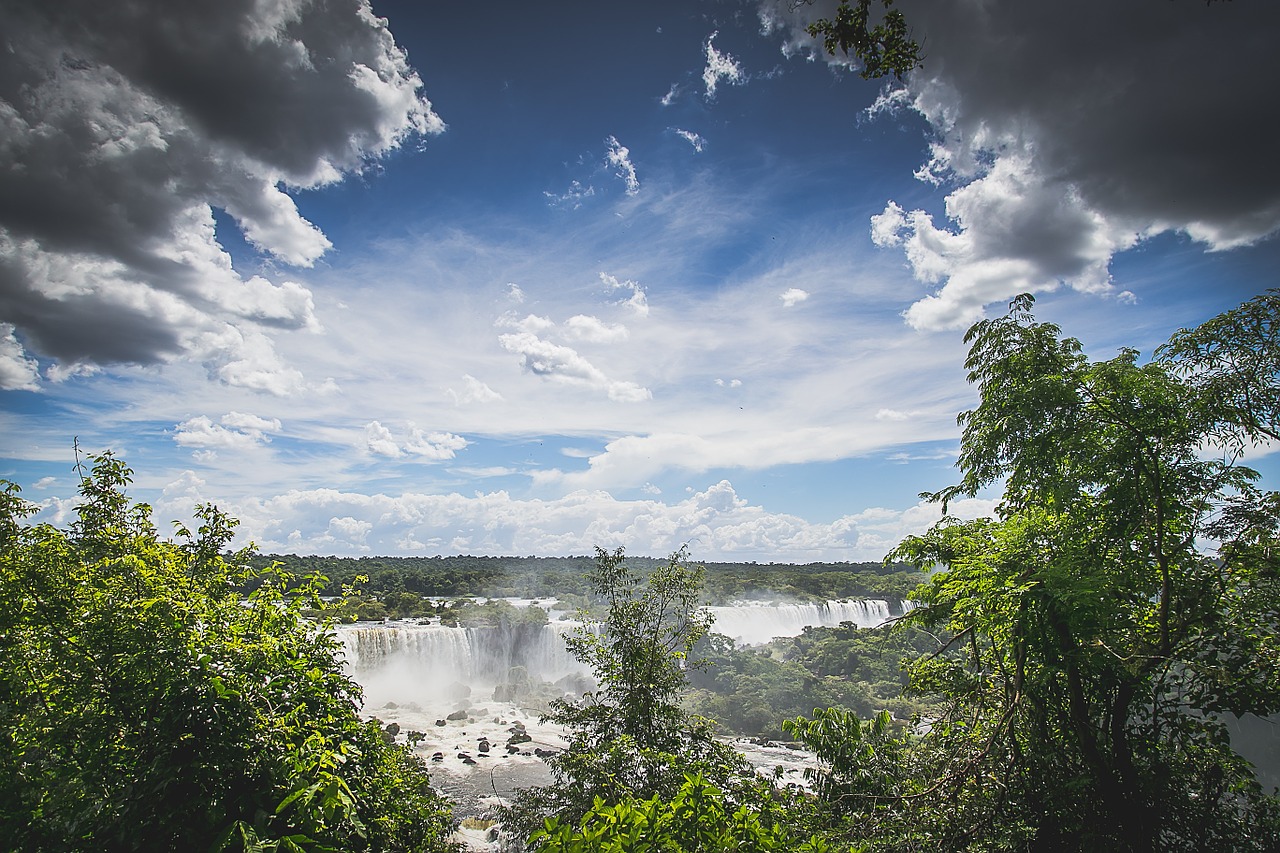 waterfall big view free photo