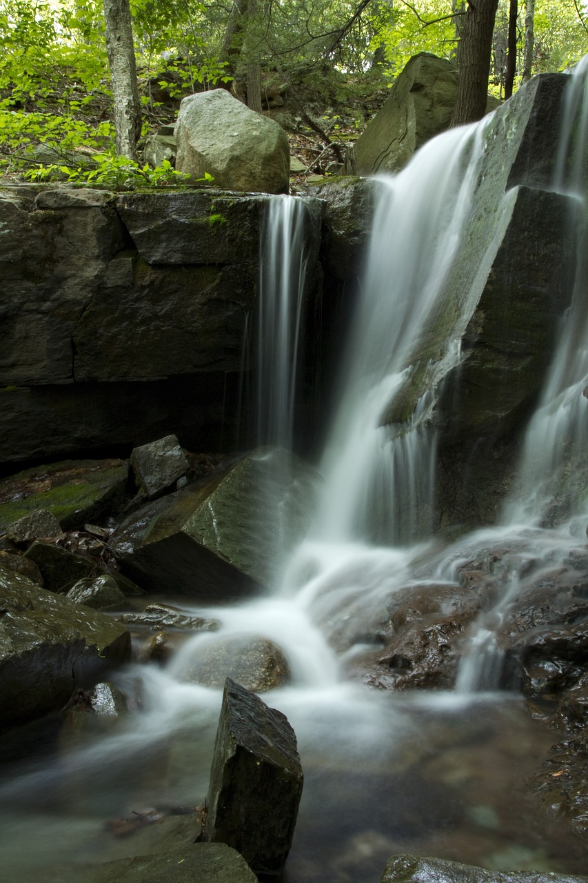 waterfall water fall stream free photo