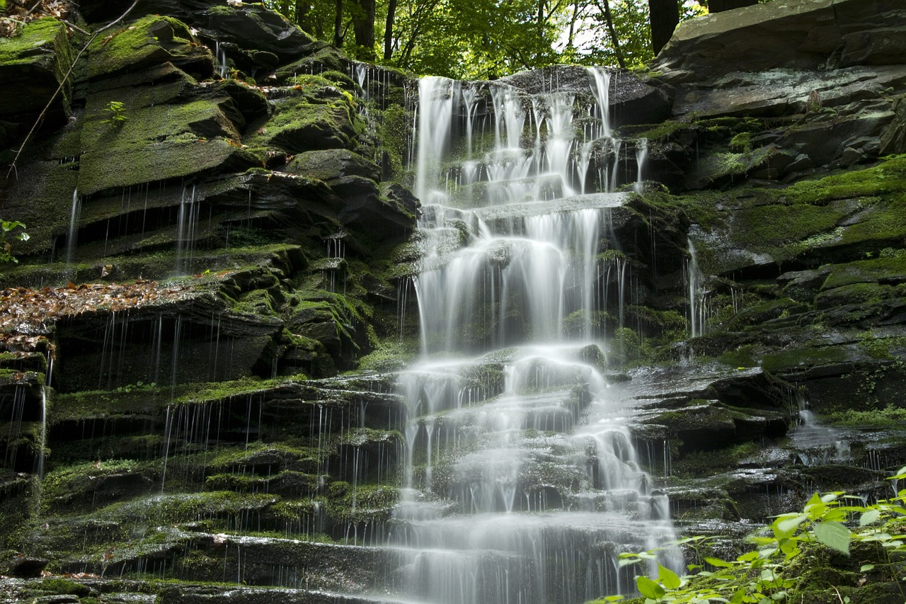 waterfall cascade water free photo